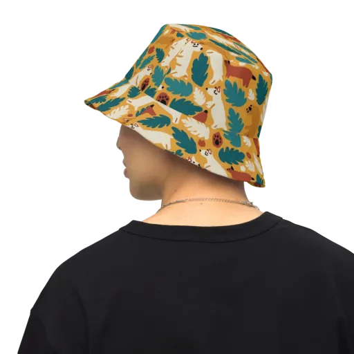 Amberwood Menagerie on a Reversible Bucket Hat
