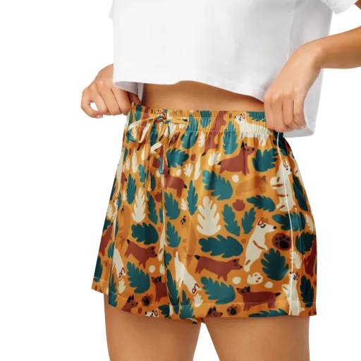 Amberwood Menagerie on a Women's Pajama Shorts
