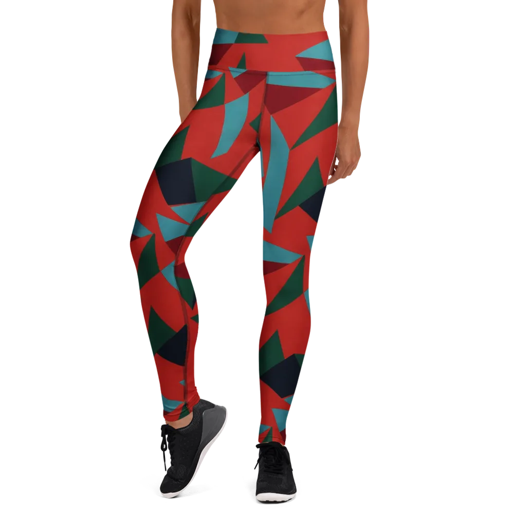 Canyon Prism on Yoga Leggings — Front