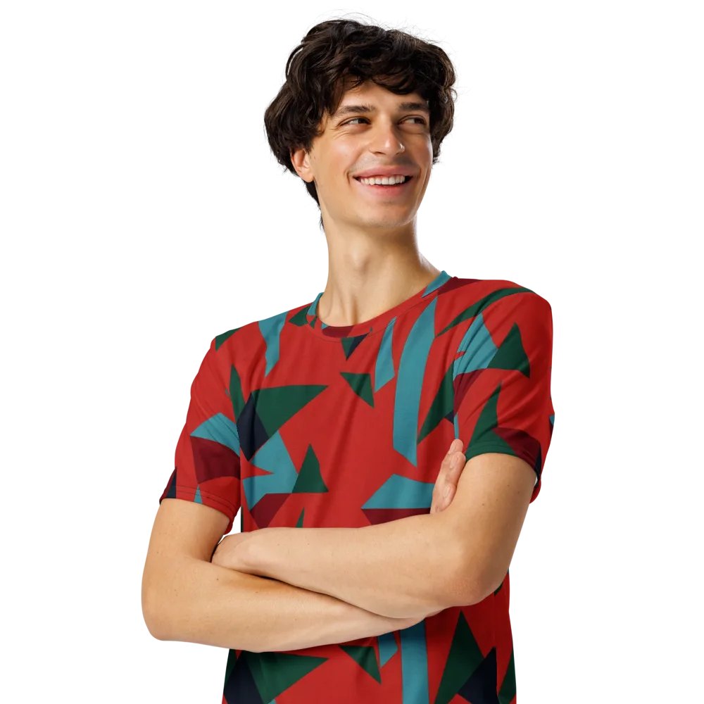 Canyon Prism on Men's Crew Neck T-Shirt — Left Front