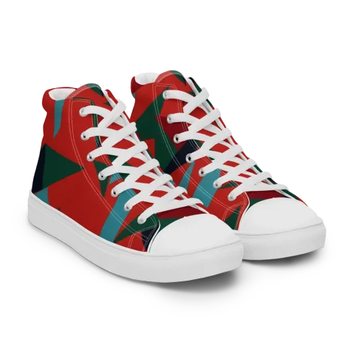 Canyon Prism on a Men's High Top Canvas Shoes