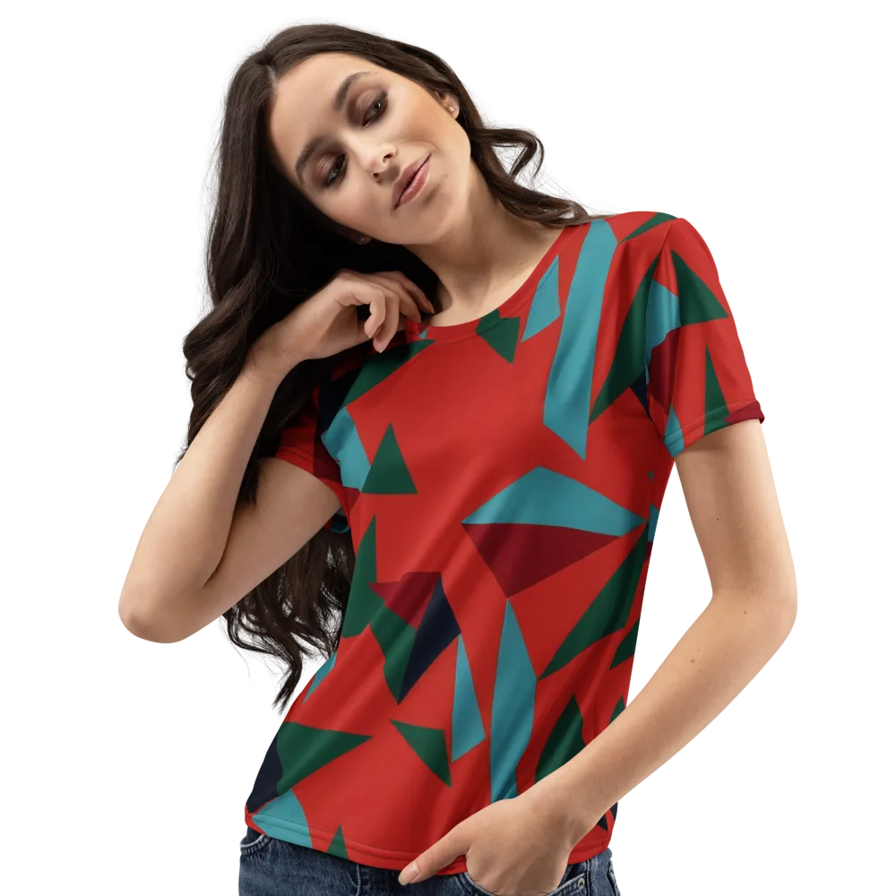 Canyon Prism on Women's Crew Neck T-Shirt — Left Front