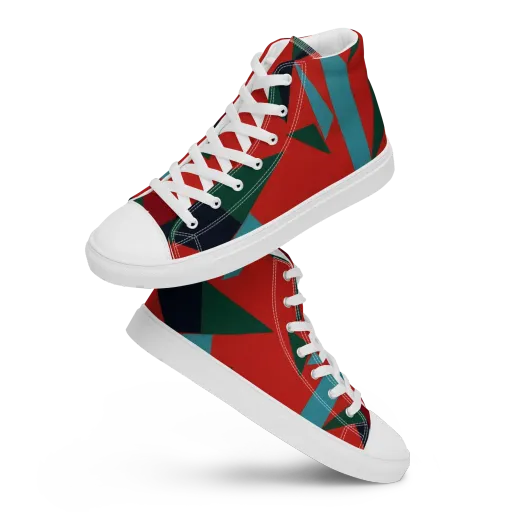 Canyon Prism on a Women's High Top Canvas Shoes