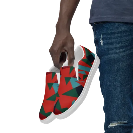 Canyon Prism on a Men's Slip-On Canvas Shoes