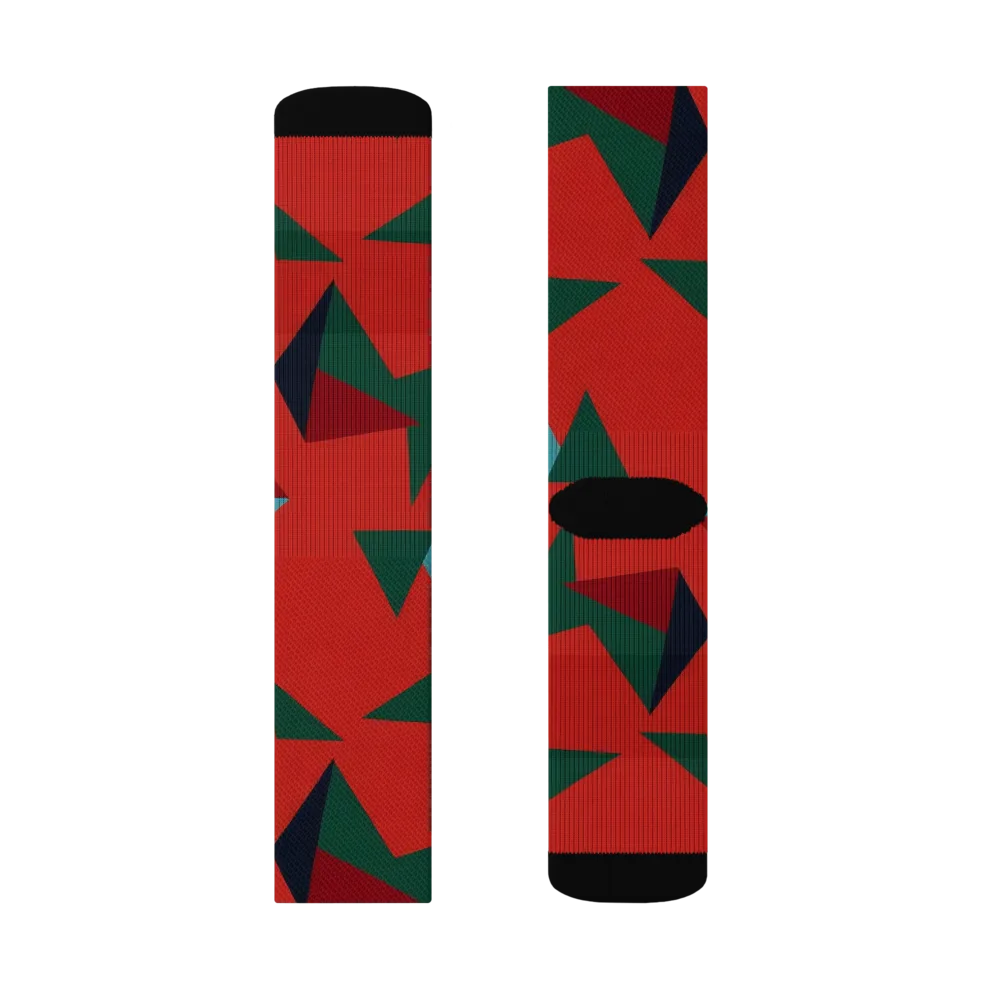 Canyon Prism on Socks — Left Sock