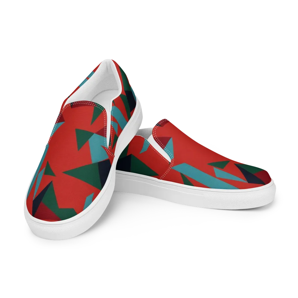 Canyon Prism on Women's Slip-On Canvas Shoes — Left Front
