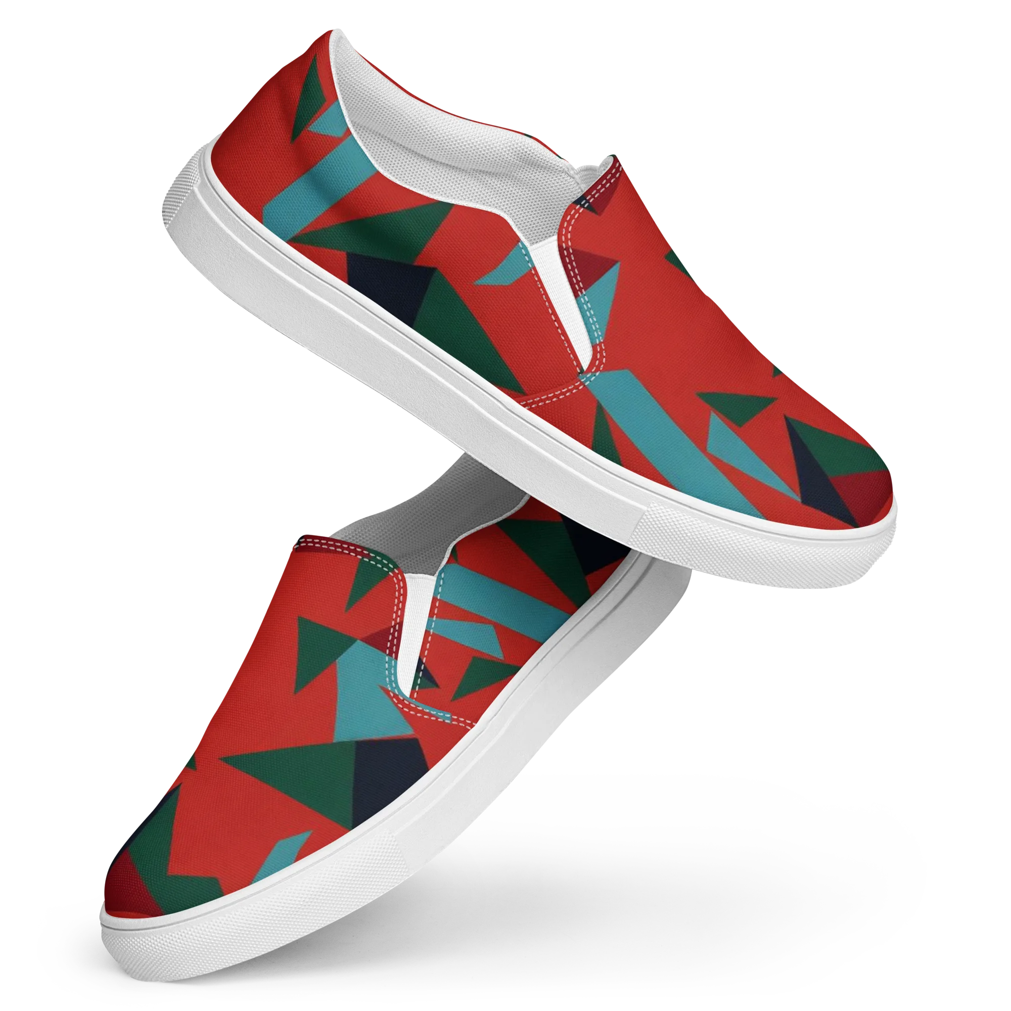Canyon Prism on Women's Slip-On Canvas Shoes — Front