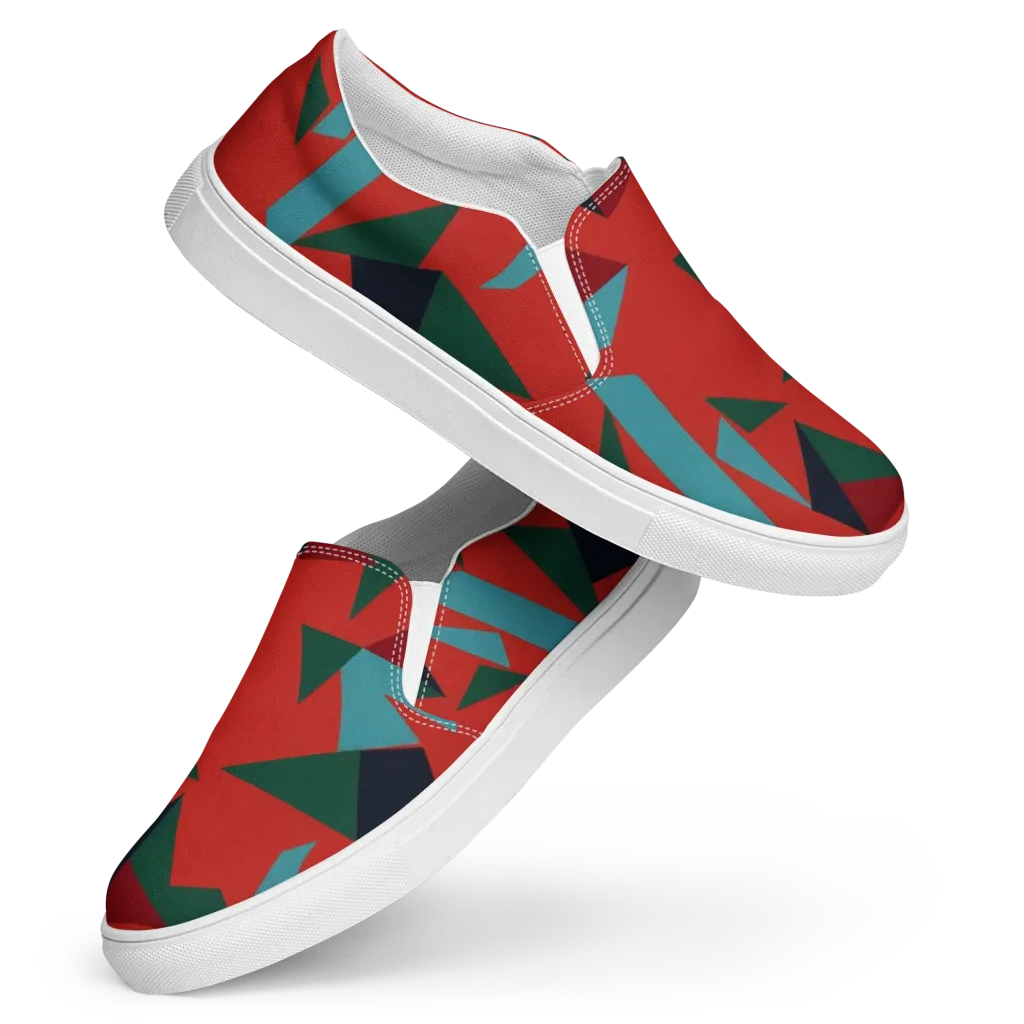 Canyon Prism on Women's Slip-On Canvas Shoes — Front