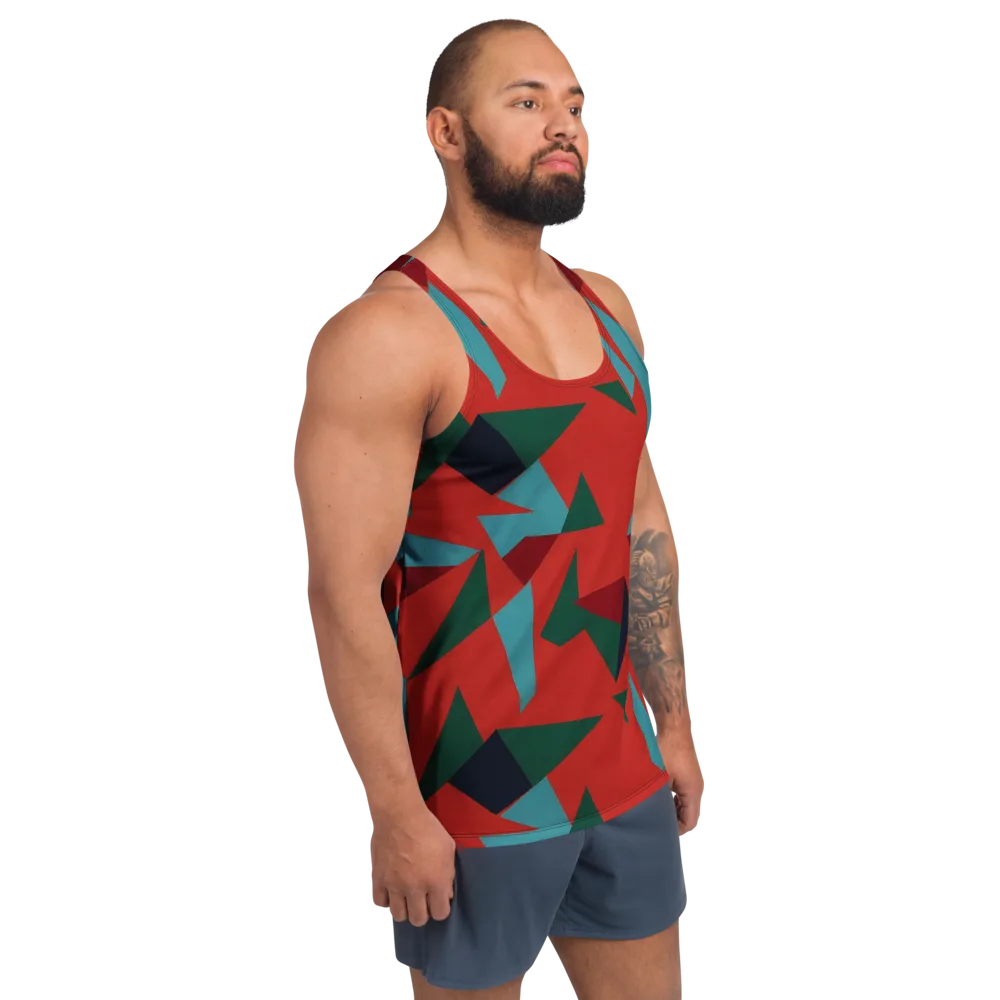 Canyon Prism on Men's Tank Top — Right Front
