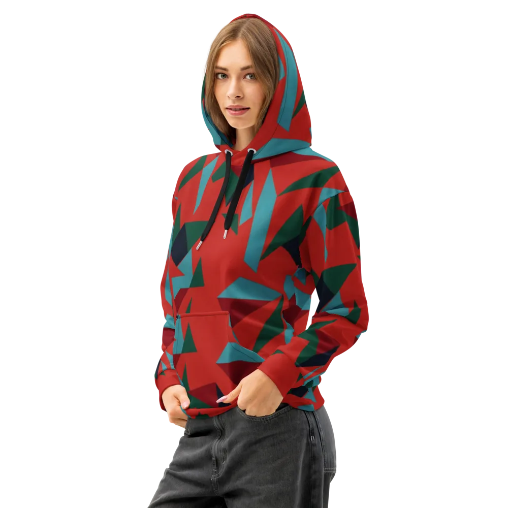 Canyon Prism on Cotton Hoodie — Left Front