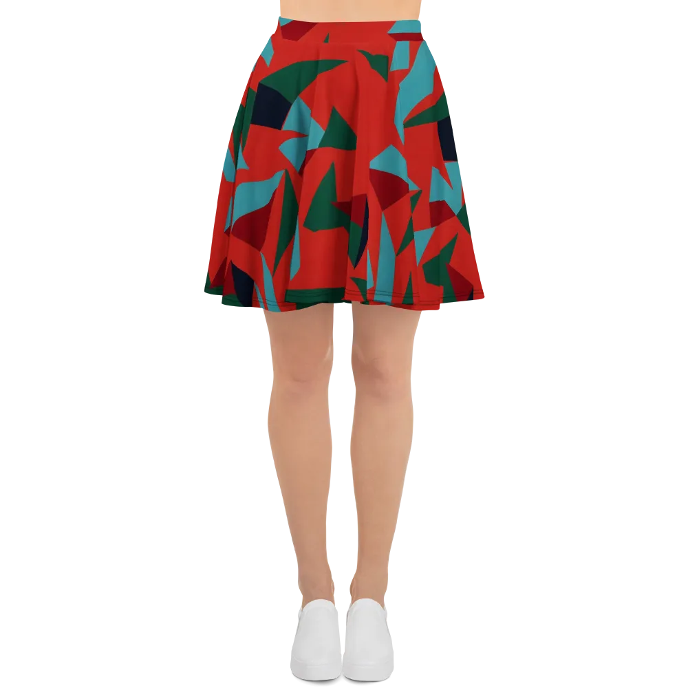 Canyon Prism on Skater Skirt — Front