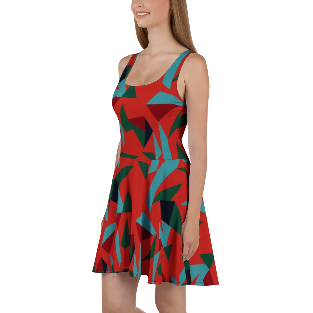 Canyon Prism on Skater Dress — Left
