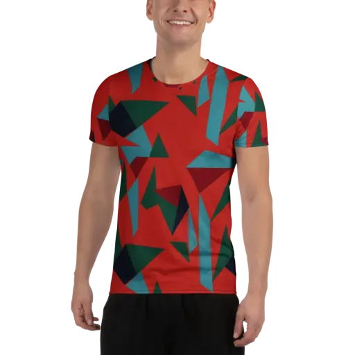 Canyon Prism on a Men's Athletic T-Shirt