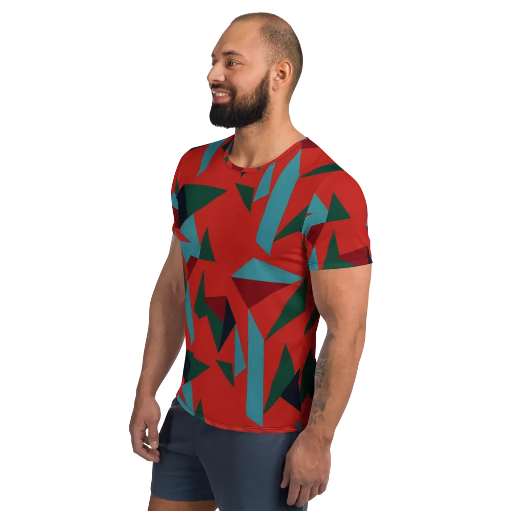 Canyon Prism on Men's Athletic T-Shirt — Left