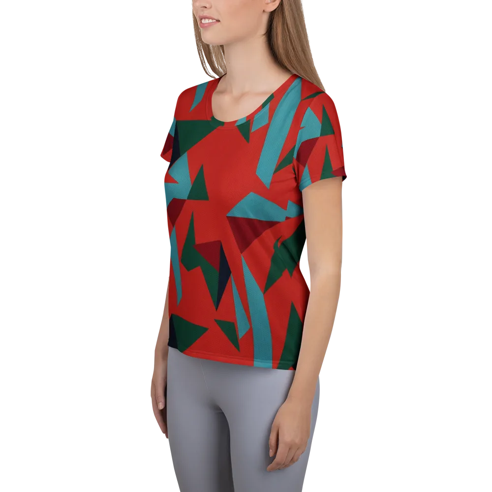 Canyon Prism on Women's Athletic T-Shirt — Left