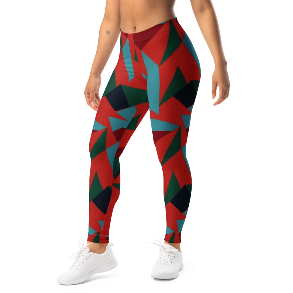 Canyon Prism on Leggings — Left Front