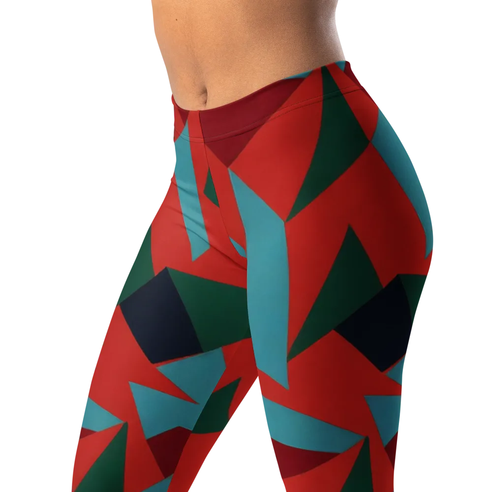 Canyon Prism on Leggings — Left Front