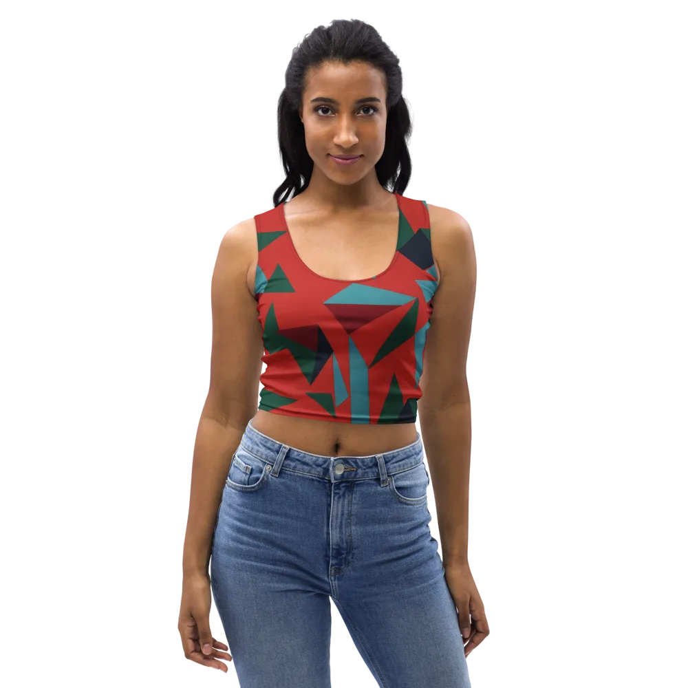 Canyon Prism on Crop Top — Front