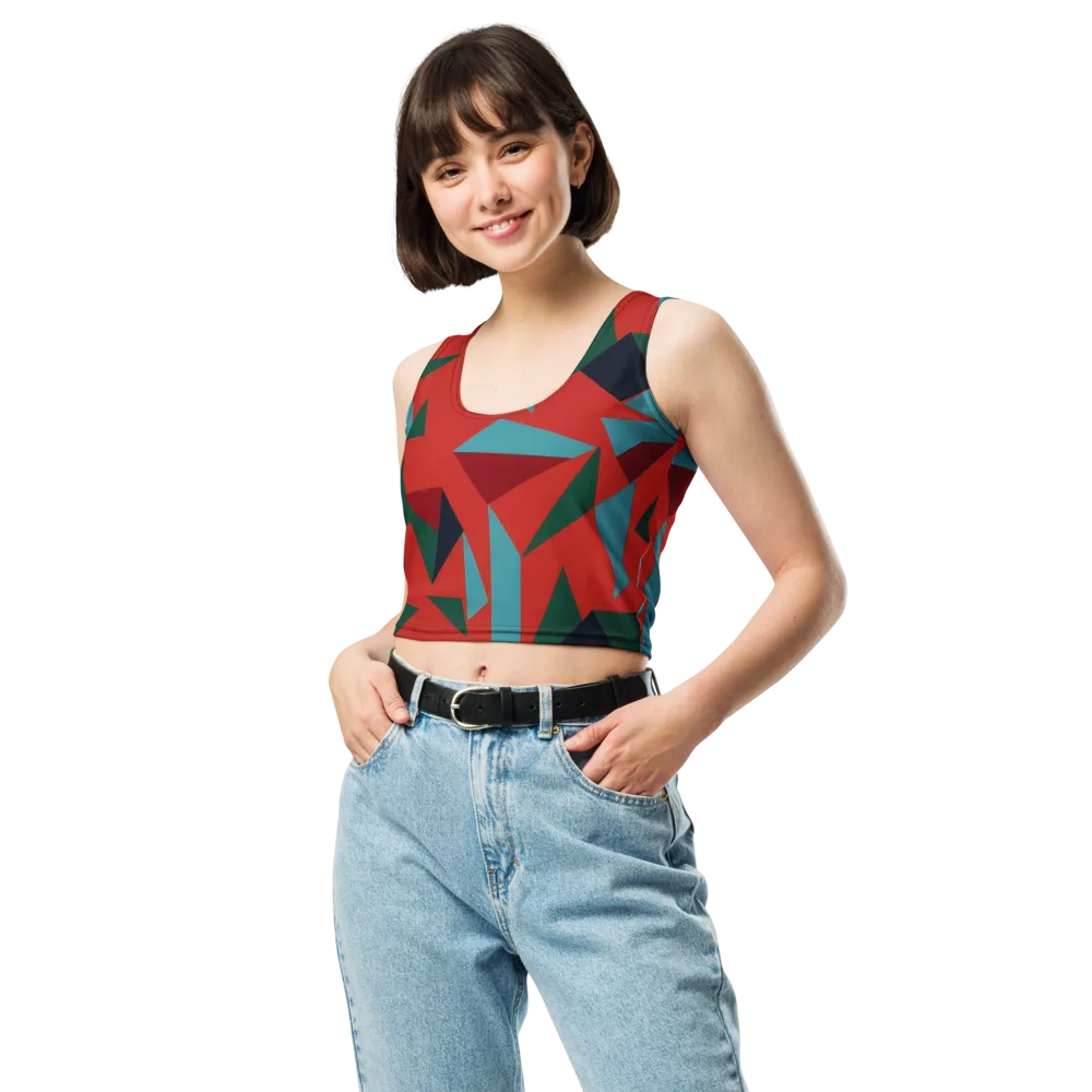 Canyon Prism on Crop Top — Front