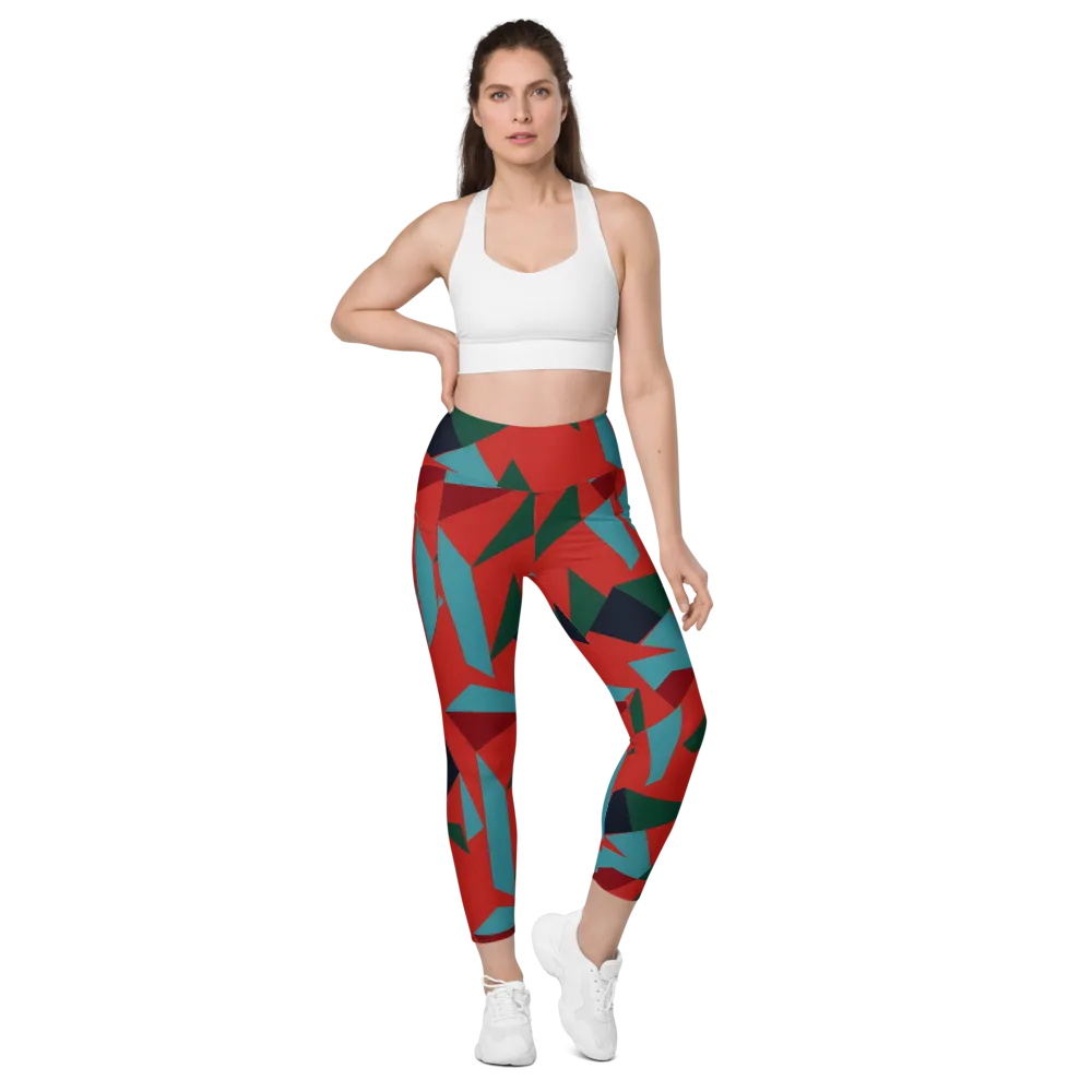 Canyon Prism on Leggings with Pockets — Front