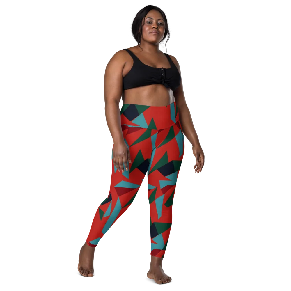 Canyon Prism on Leggings with Pockets — Front