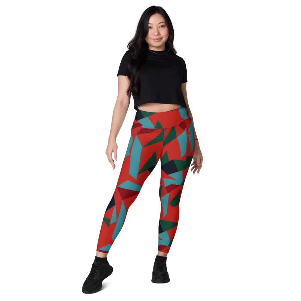 Canyon Prism on Leggings with Pockets — Front