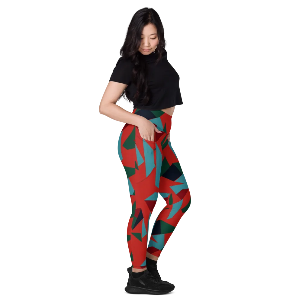 Canyon Prism on Leggings with Pockets — Right
