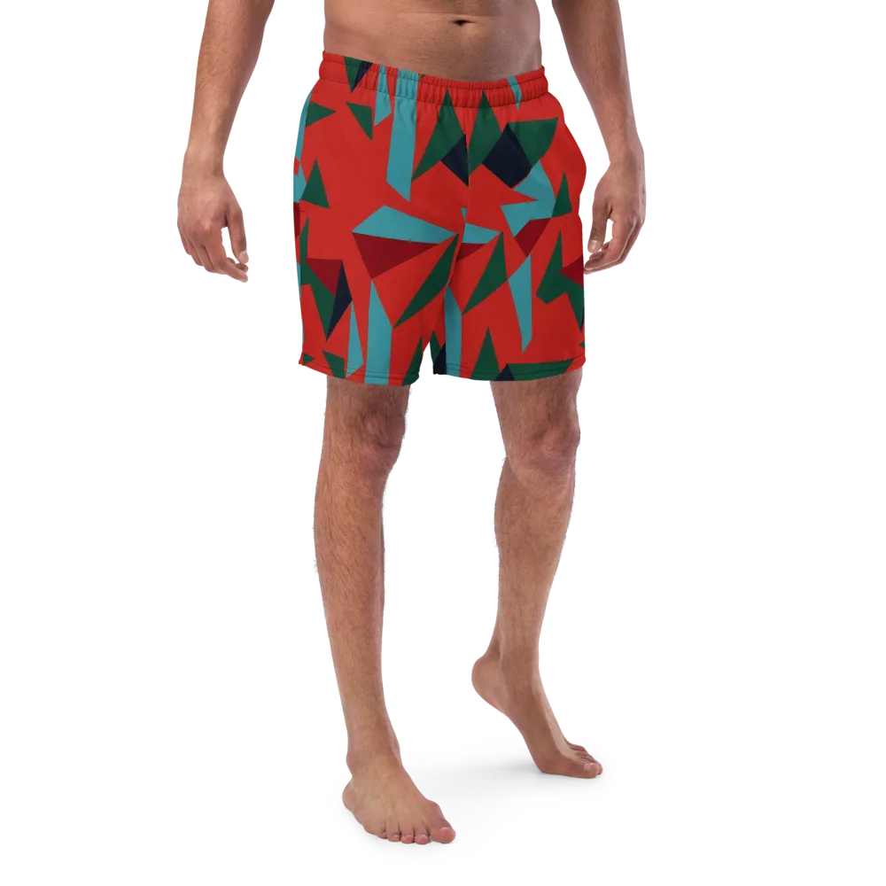 Canyon Prism on Swim Trunks — Front
