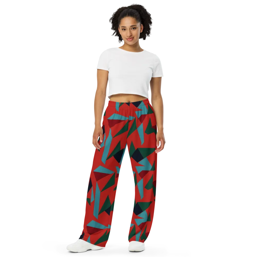 Canyon Prism on Wide-Leg Pants — Front