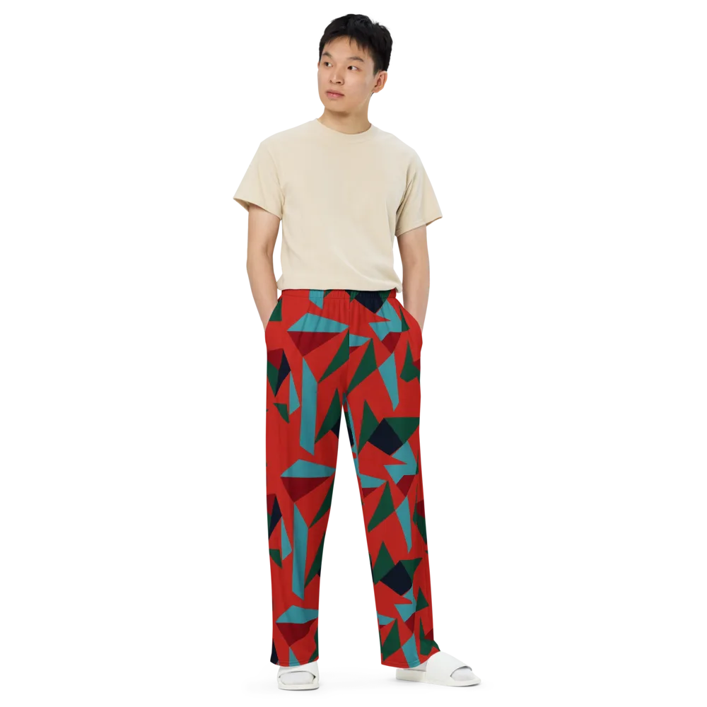 Canyon Prism on Wide-Leg Pants — Front