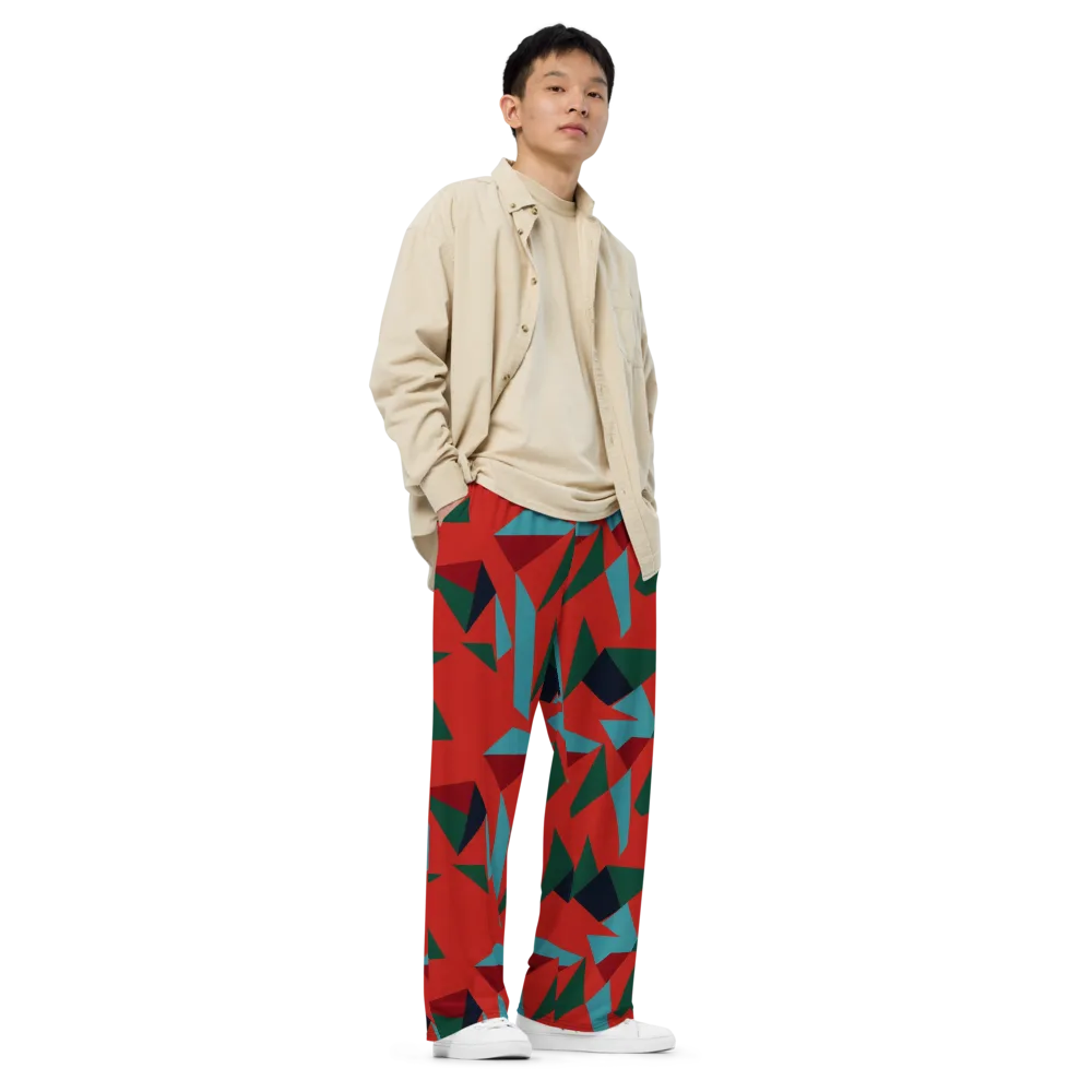 Canyon Prism on Wide-Leg Pants — Right Front