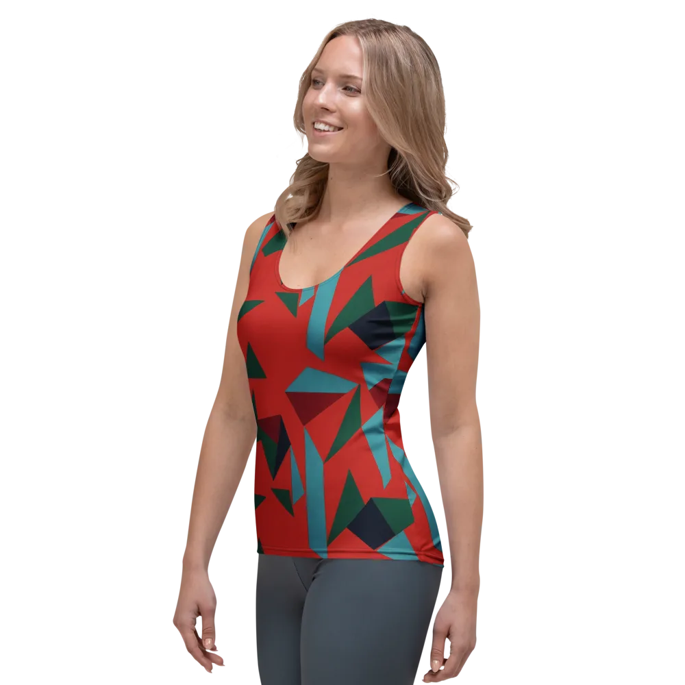 Canyon Prism on Women's Tank Top — Left Front