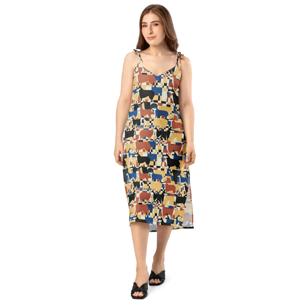 Canine Construct on Slip Dress — Front