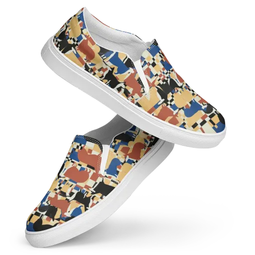 Canine Construct on a Women's Slip-On Canvas Shoes