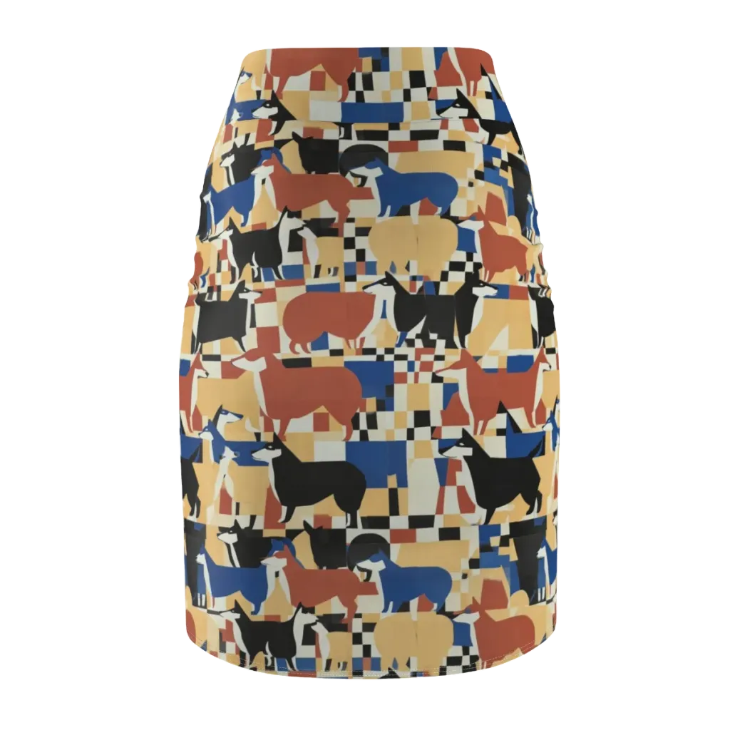 Canine Construct on Pencil Skirt — Back