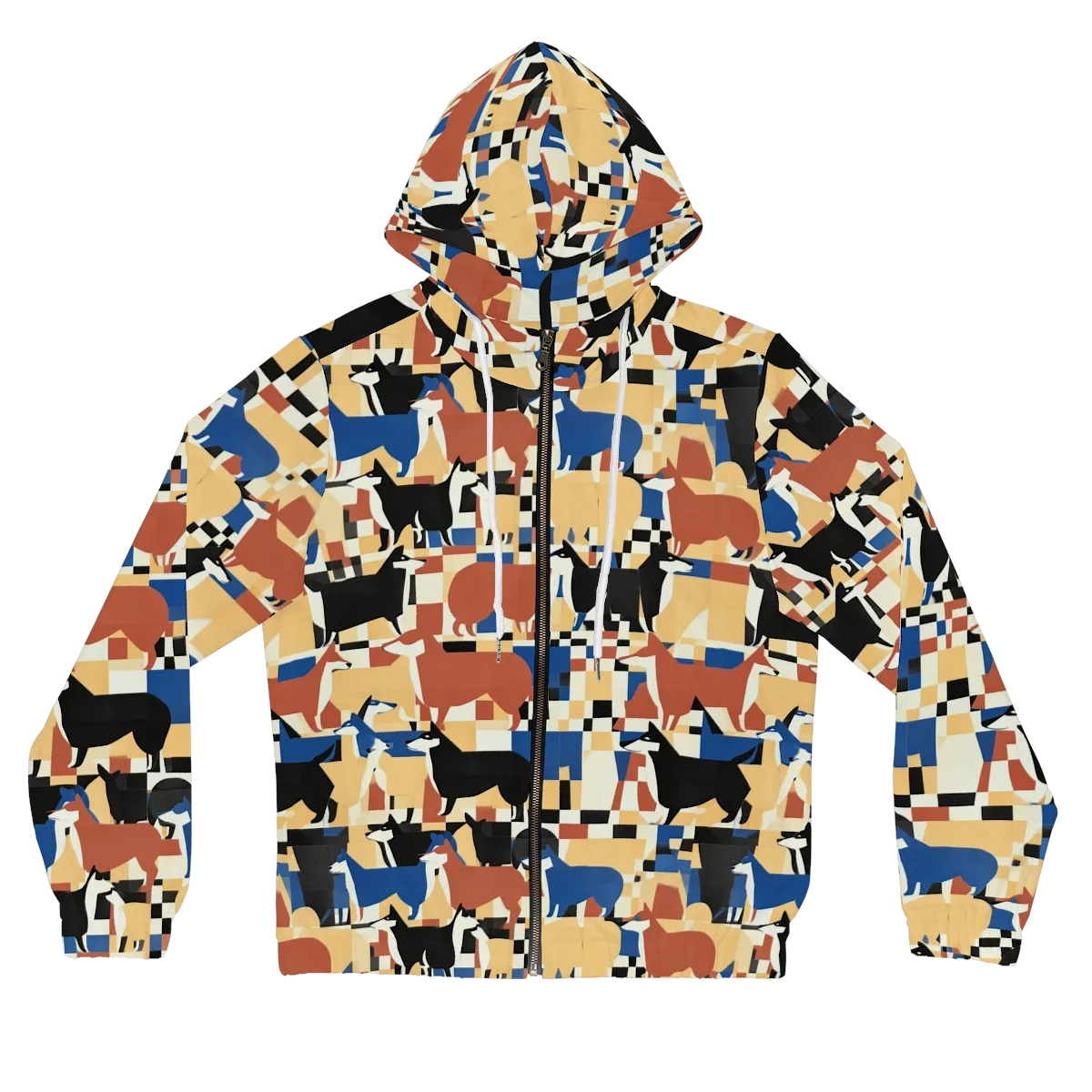 Canine Construct on Women's Full-Zip Hoodie — Front