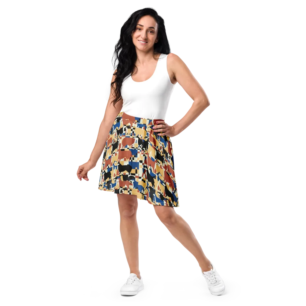 Canine Construct on Skater Skirt — Front