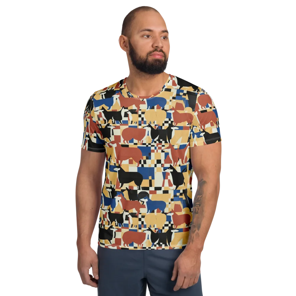 Canine Construct on Men's Athletic T-Shirt — Front