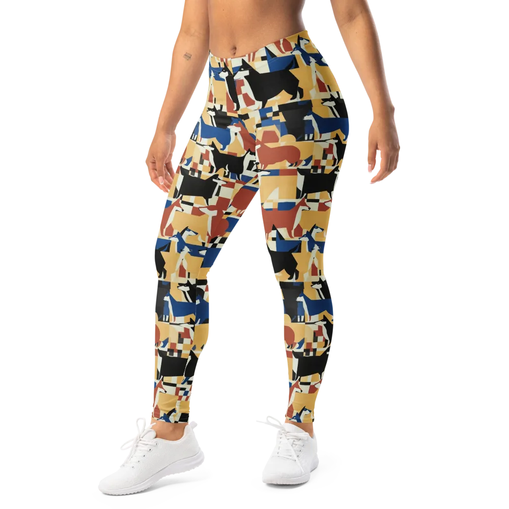 Canine Construct on Leggings — Left Front