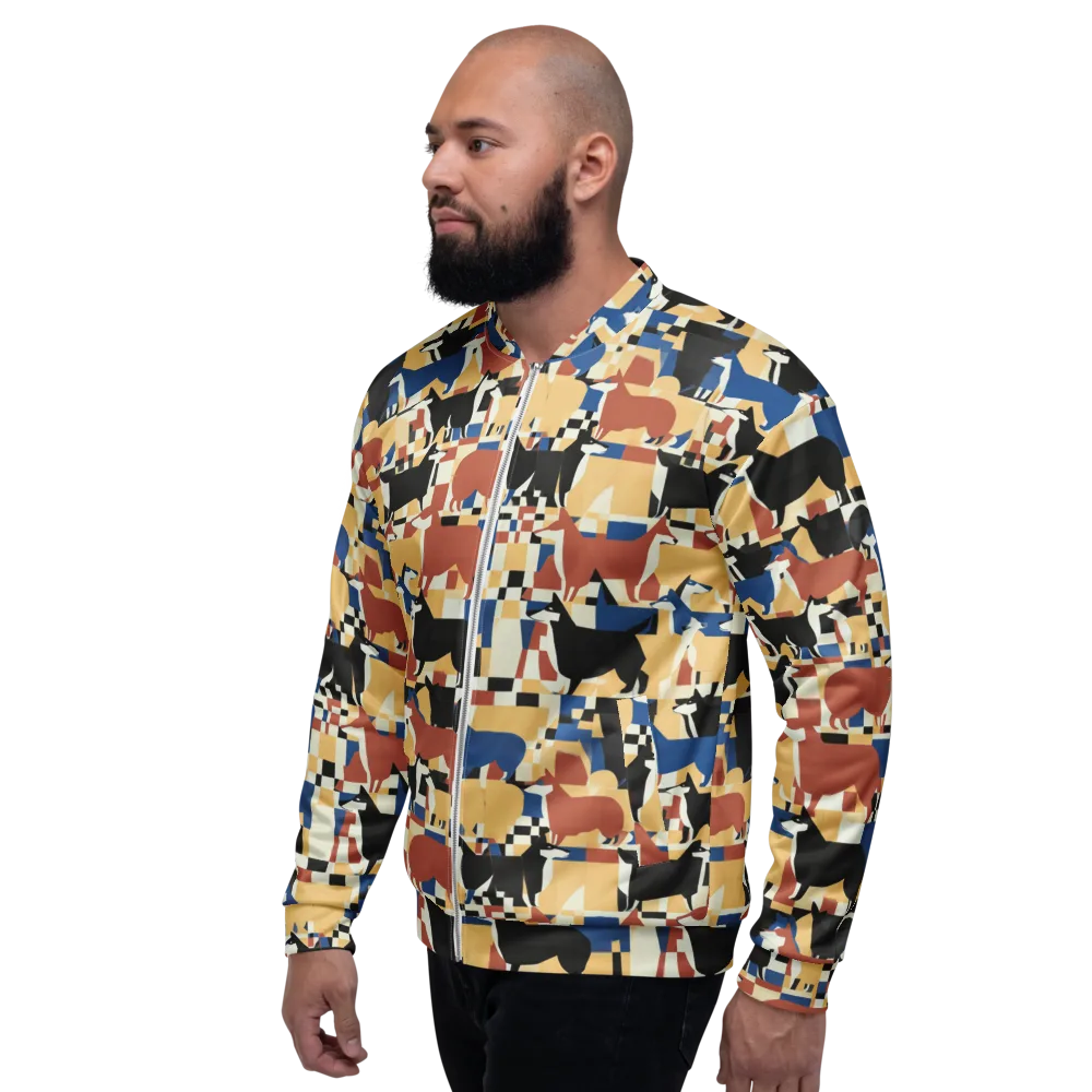Canine Construct on Bomber Jacket — Left