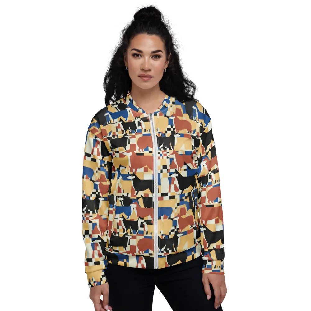Canine Construct on Bomber Jacket — Front