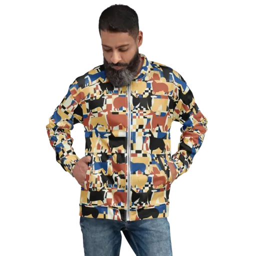 Canine Construct on a Bomber Jacket