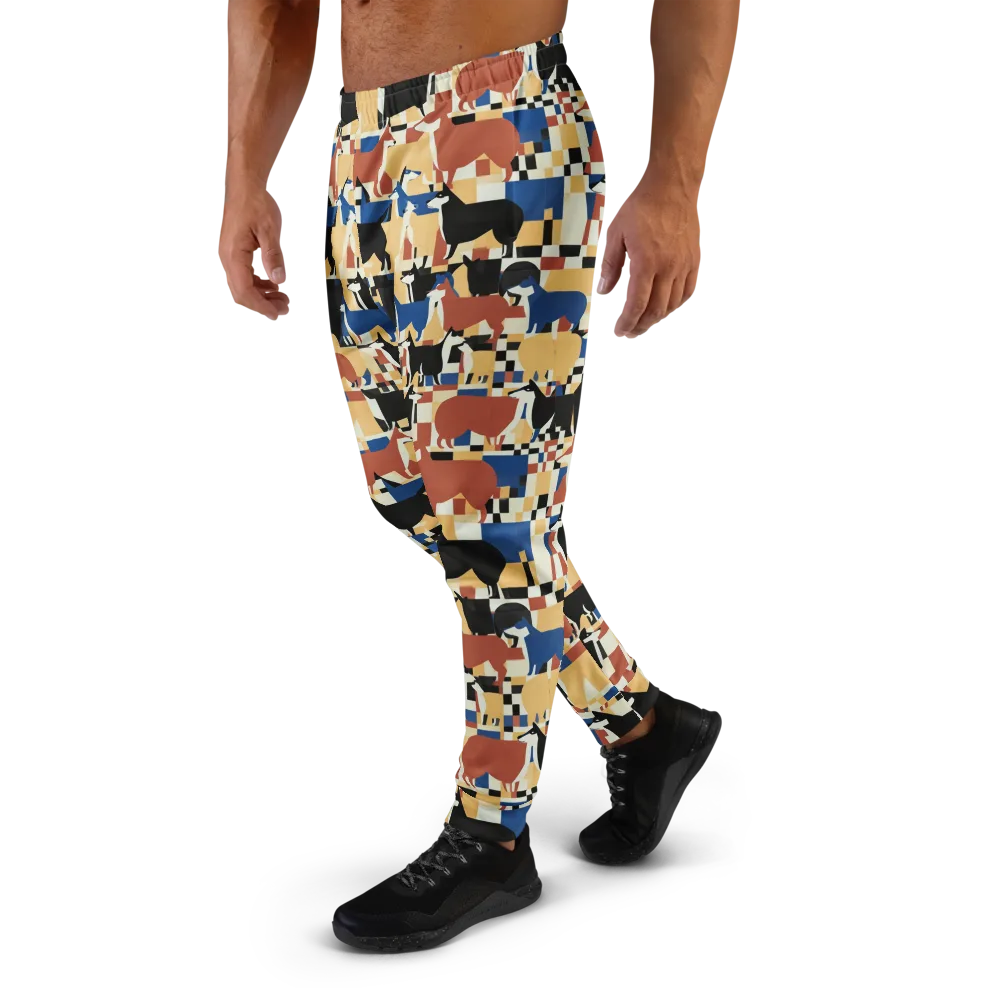 Canine Construct on Men's Joggers — Left