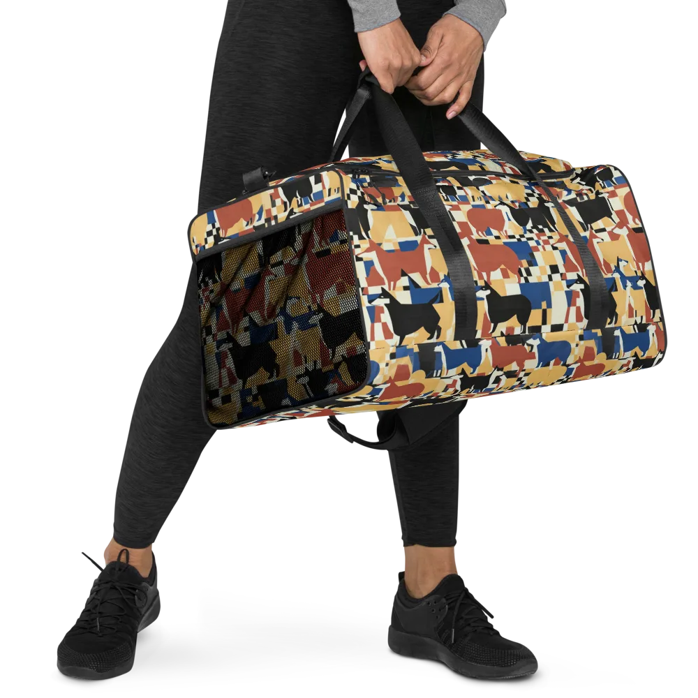 Canine Construct on Duffle Bag — Right Front
