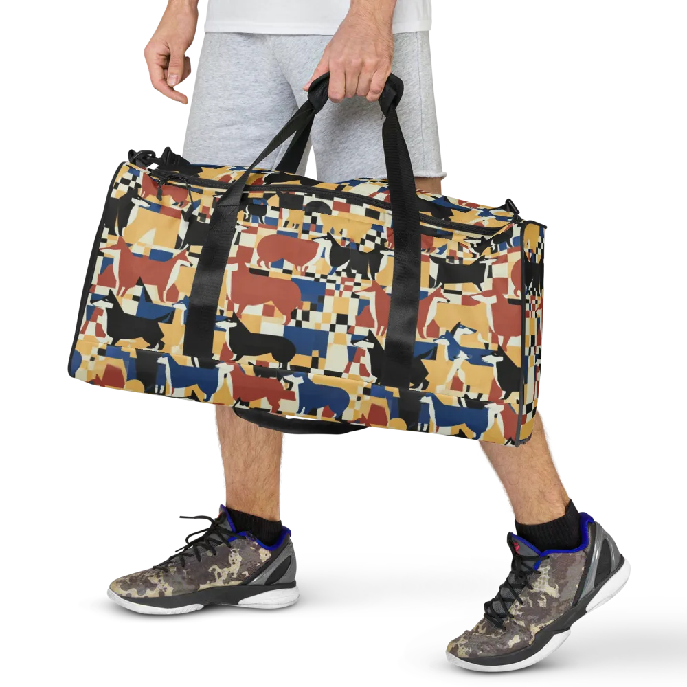 Canine Construct on Duffle Bag — Front