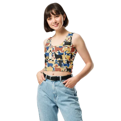 Canine Construct on a Crop Top