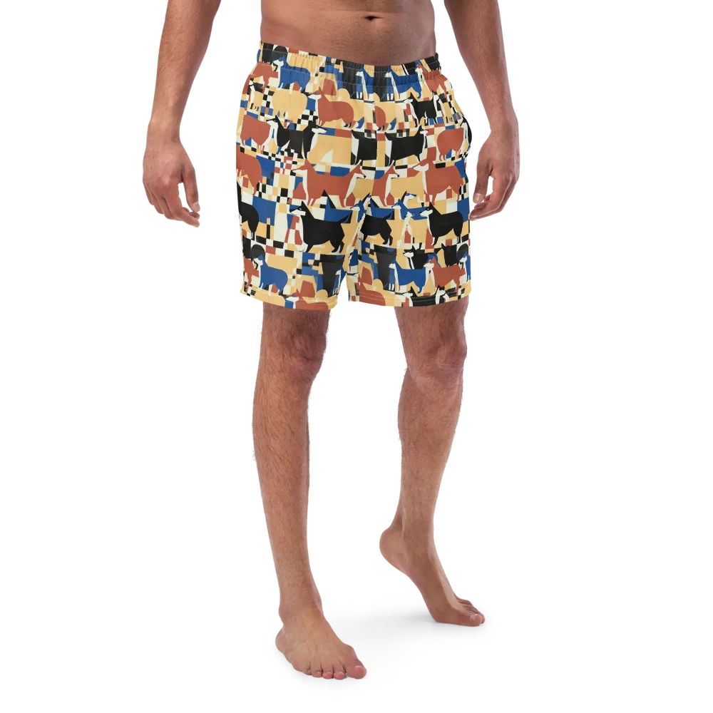 Canine Construct on Swim Trunks — Front