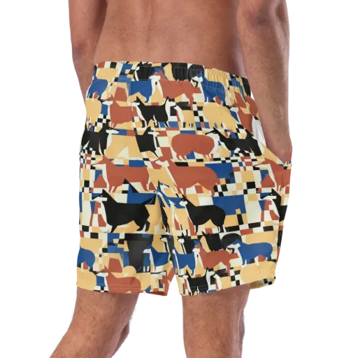 Canine Construct on a Swim Trunks