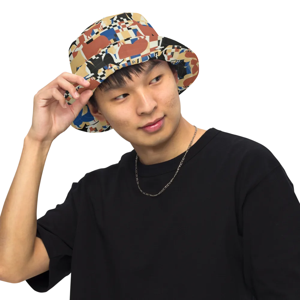 Canine Construct on Reversible Bucket Hat — Front Inside
