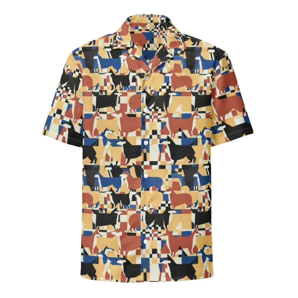 Canine Construct on Button Shirt — Front